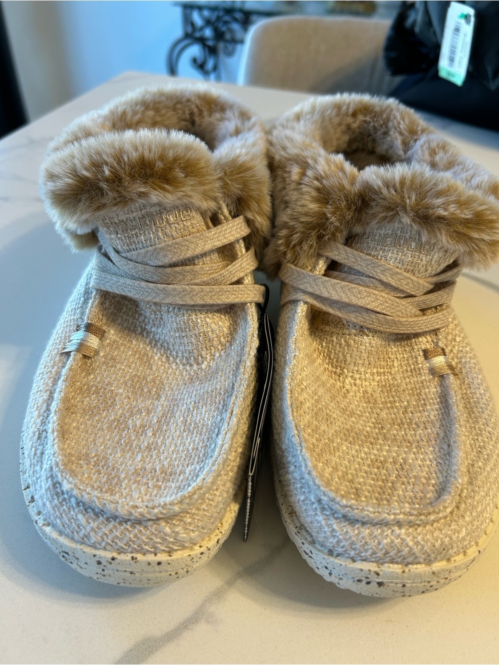 New Hey Dude booties Britt Boho Leo Silver. Size 6